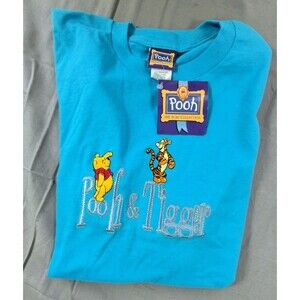 NWT Vtg Deadstock 90s Disney Winnie The Pooh 100 Acre Collection T Shirt Women L